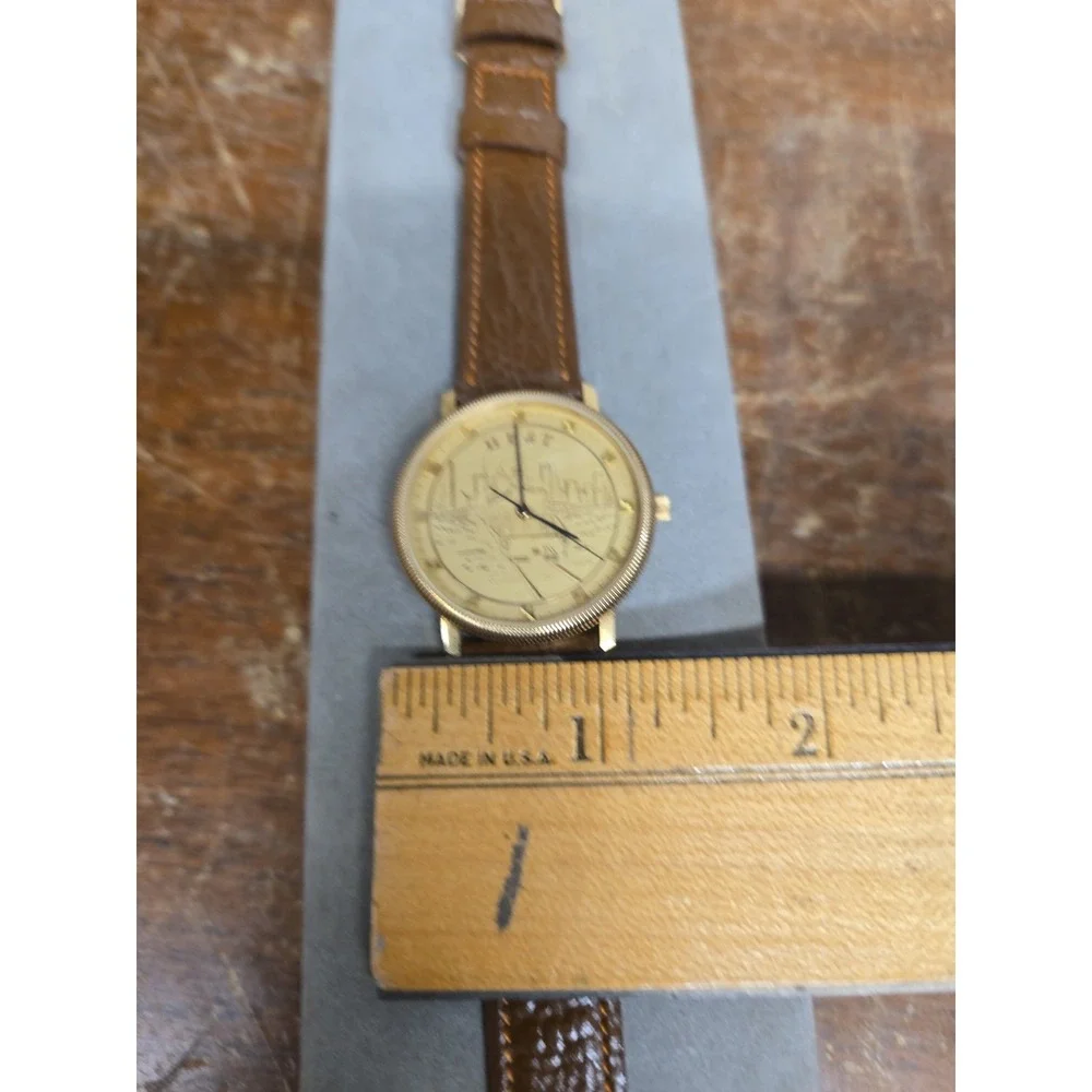 Hamilton H&T 8702 Railroad Train Skyline Wristwatch Leather Band Untested